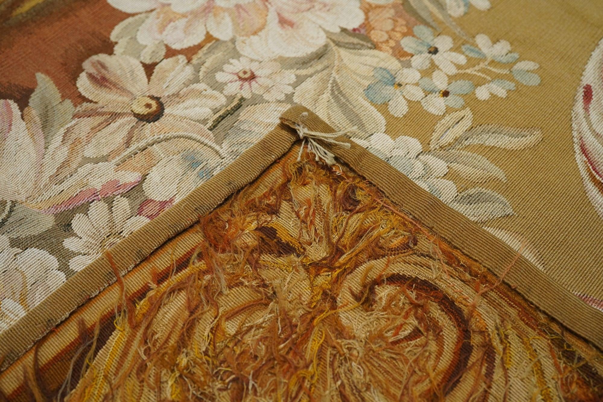 Antique French Tapestry 4'7'' x 10'3'' For Sale 6