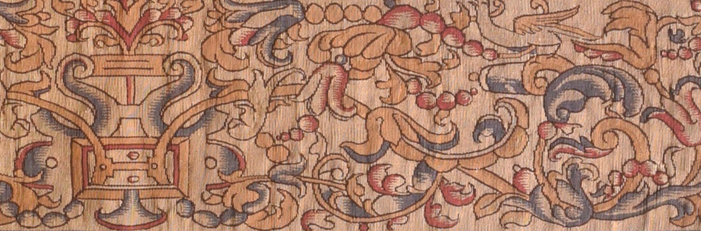 Hand-Knotted Antique French Tapestry For Sale