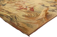 Antique French Tapestry Inspired by Francois Boucher, Le Berger Recompensé