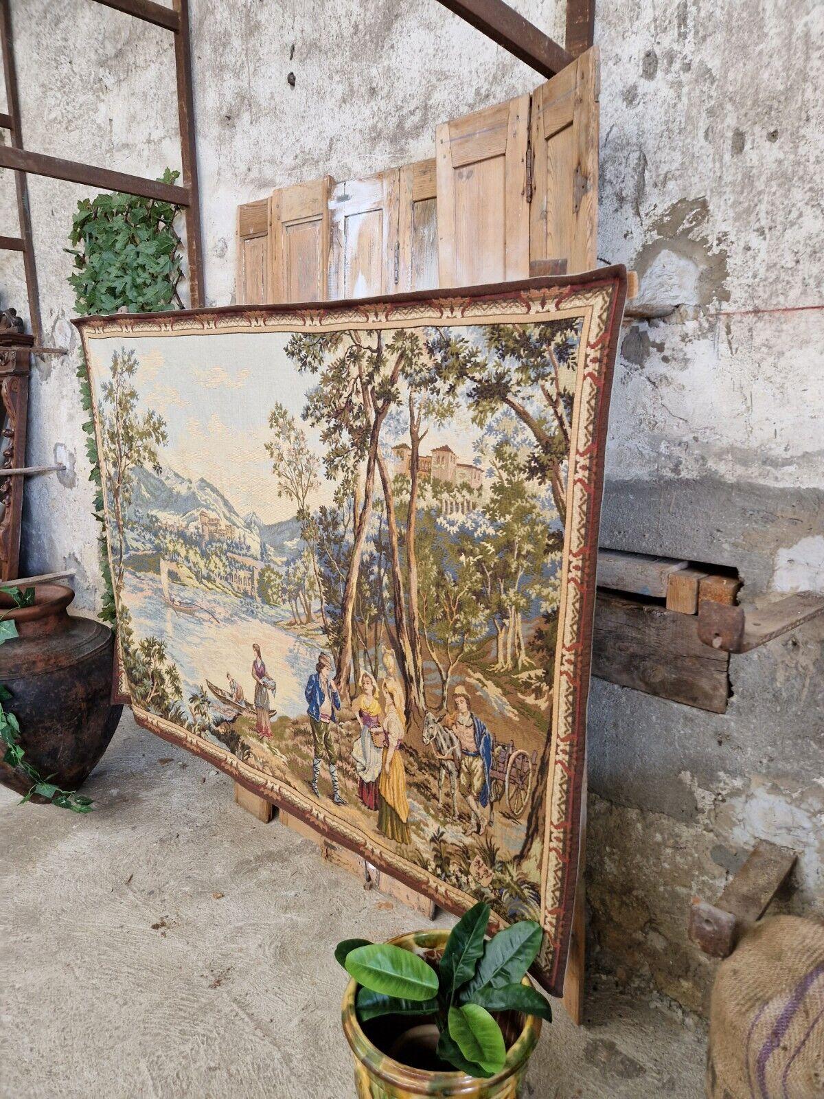 Antique French Tapestry Large AUBUSSON 126 x 181 cm

Fabulous Aubusson Tapestry from the Cruse Area (Department 24)

Showing a Gallant River Scene

Large 126 H x 181 W

Stamped D Halliun

Dimensions
181 x 126 cm

All of our goods are