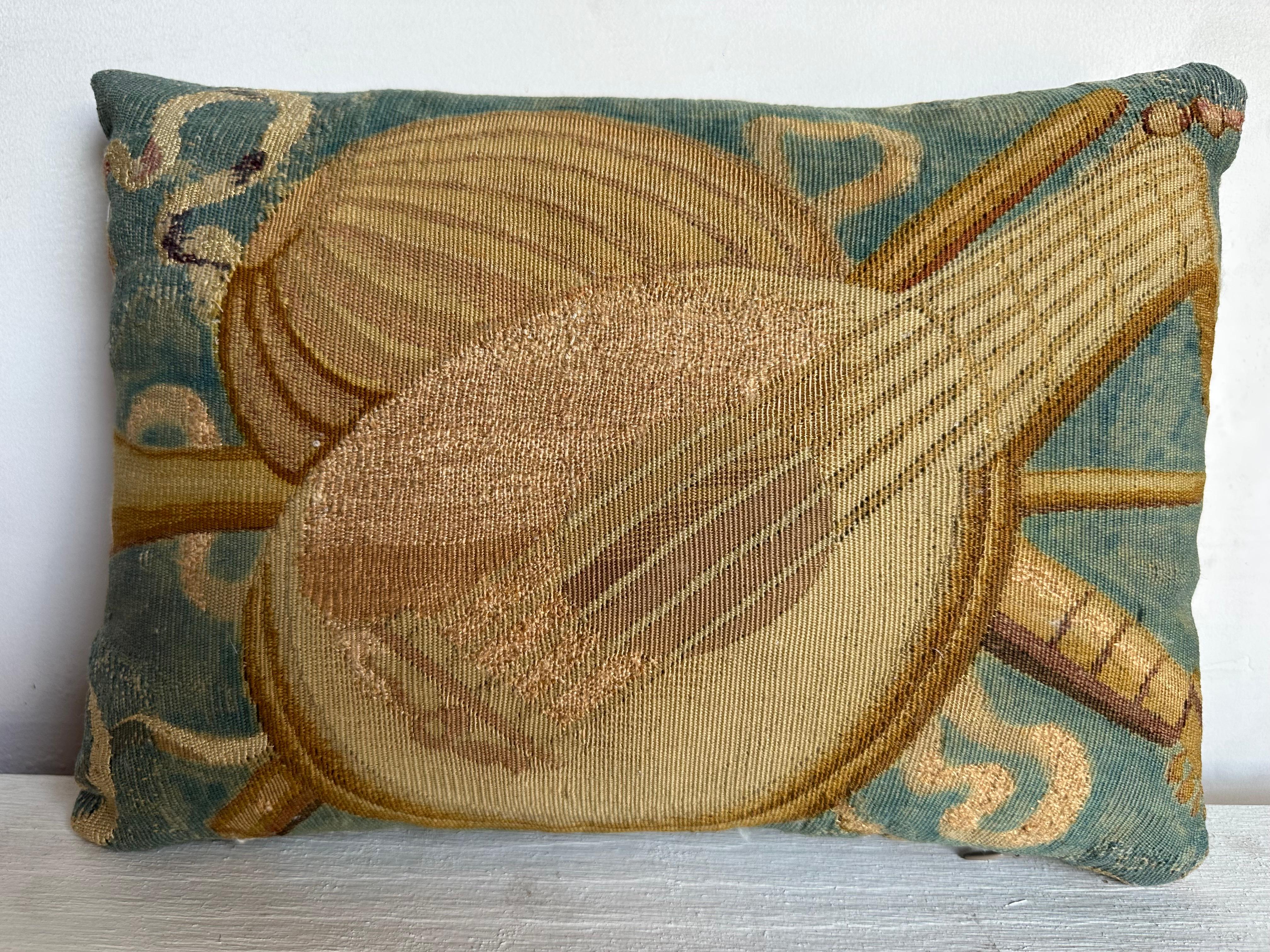 Empire Antique French Tapestry Pillow 18th Century - 14