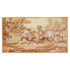 Tapis de tapisserie français ancien