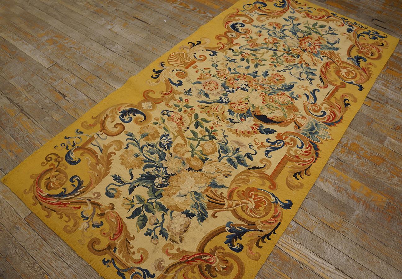 Rococo Early 18th Century French Tapestry ( 3' X 6' - 90 X 185 ) For Sale