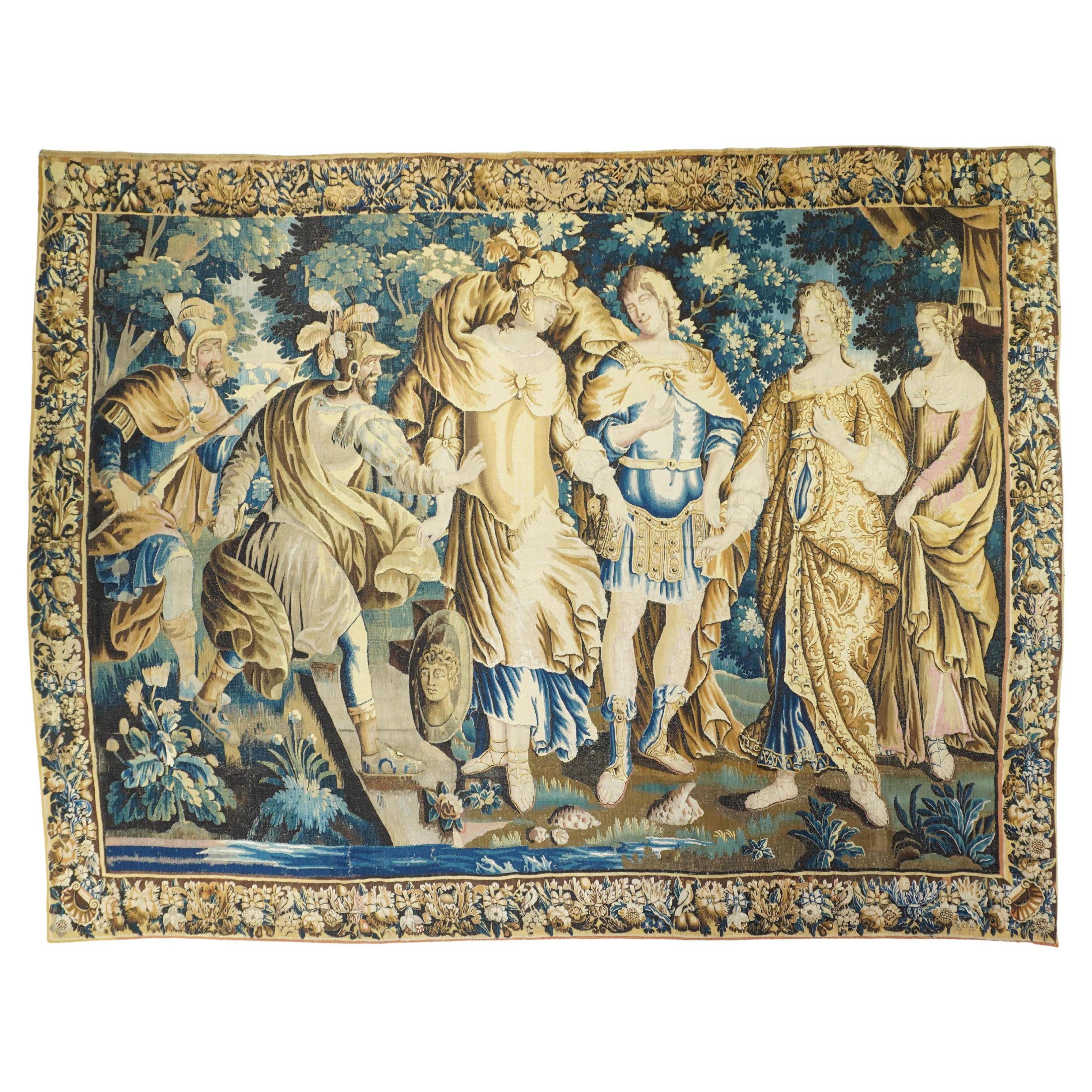 Antique Fine French Tapestry 
