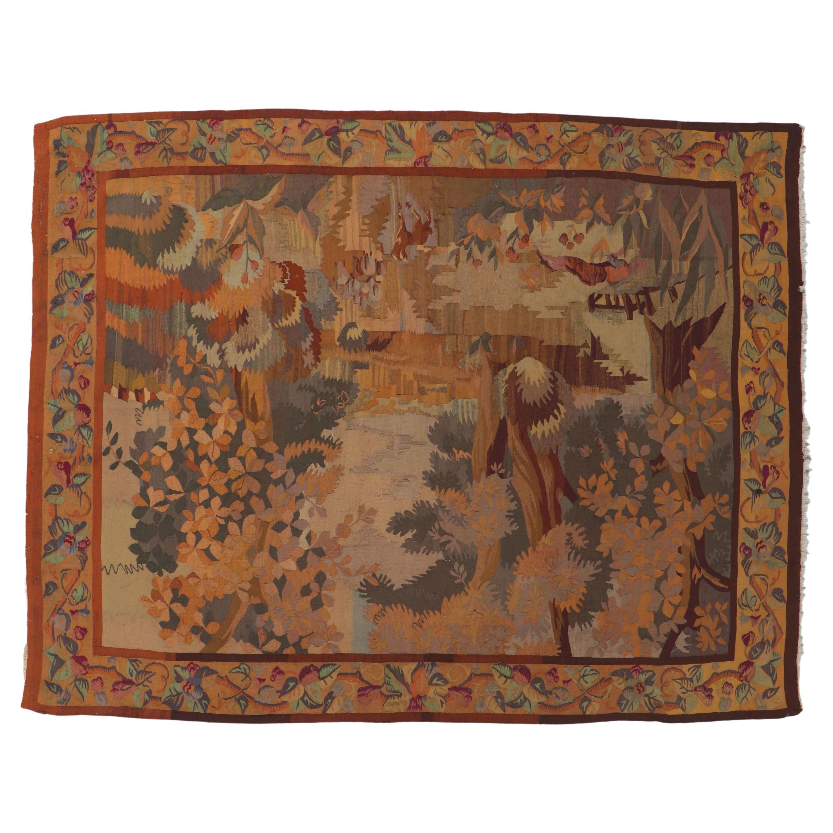 Antique French Tapestry Wall Hanging