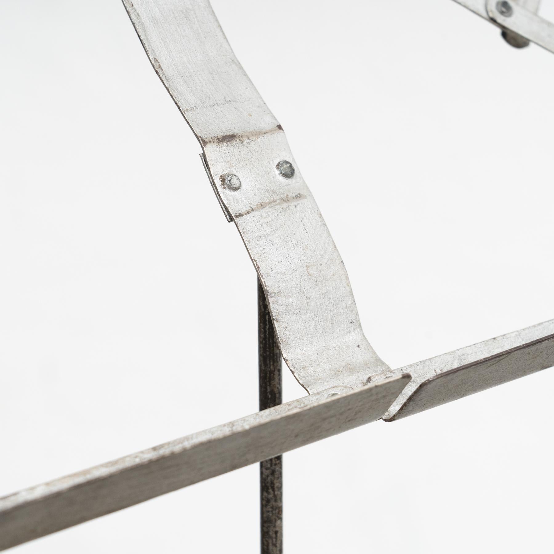 Antique French Telescopic Metal Music Stand, circa 1940 8