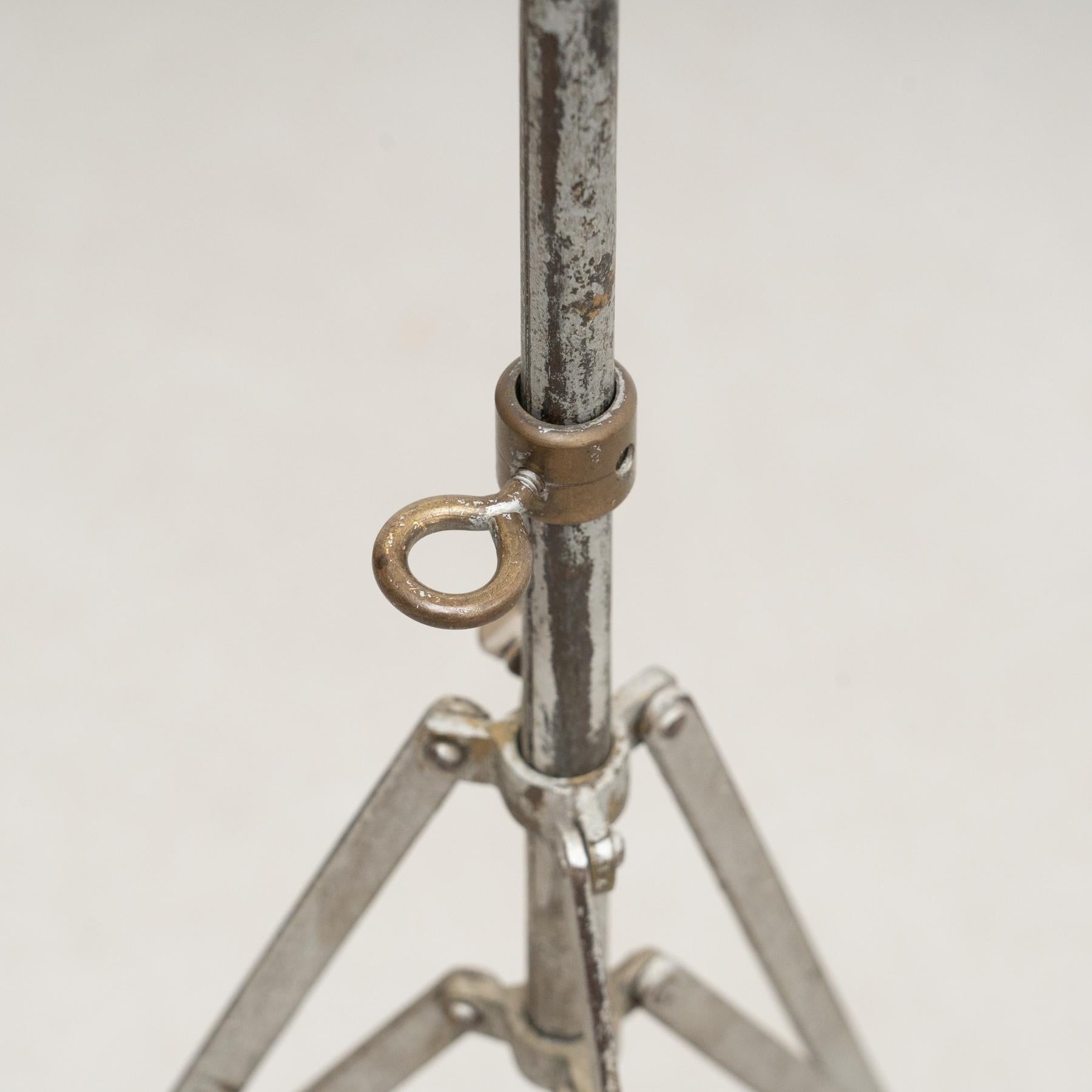 Antique French Telescopic Metal Music Stand, circa 1940 10