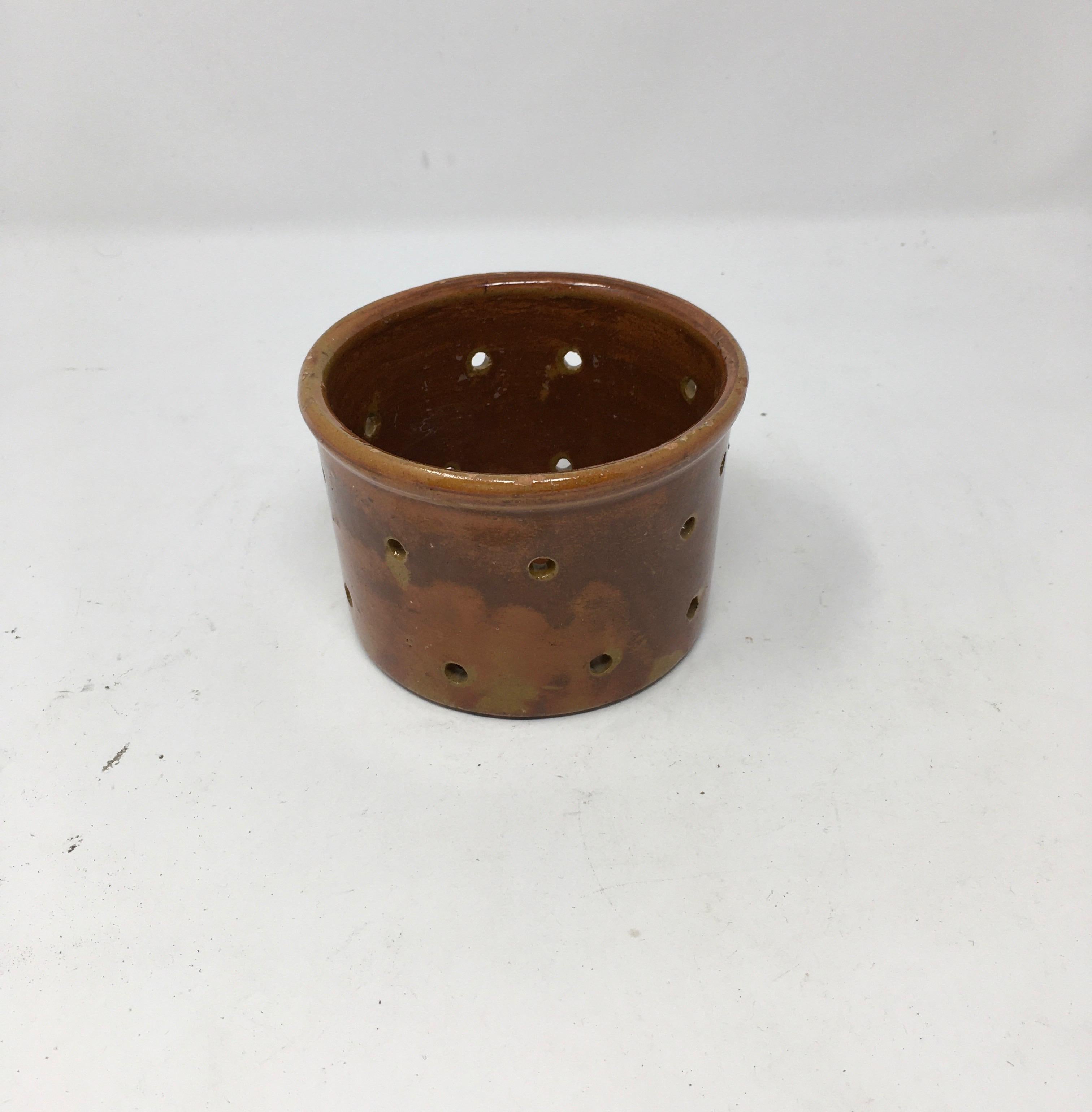 antique cheese strainer