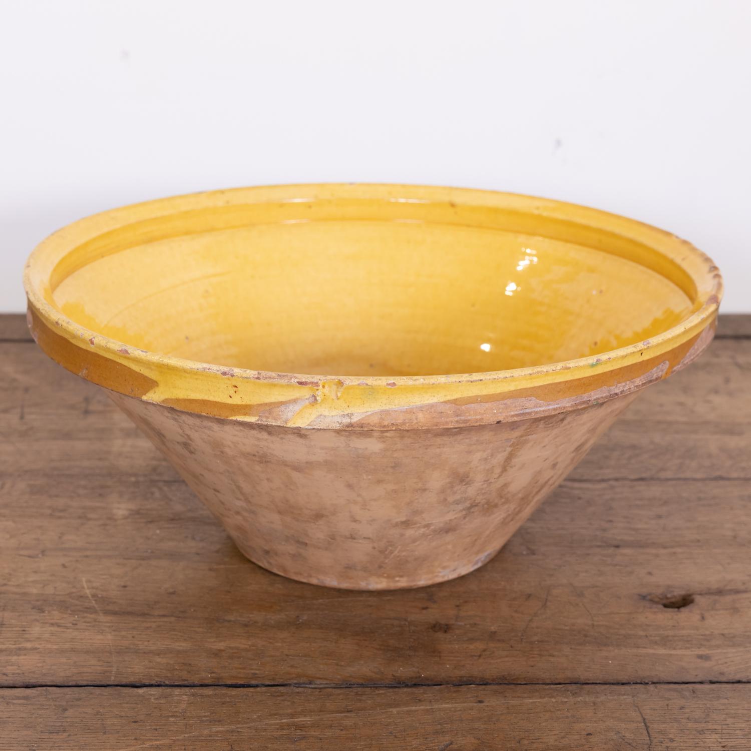 glazed yellow terracotta