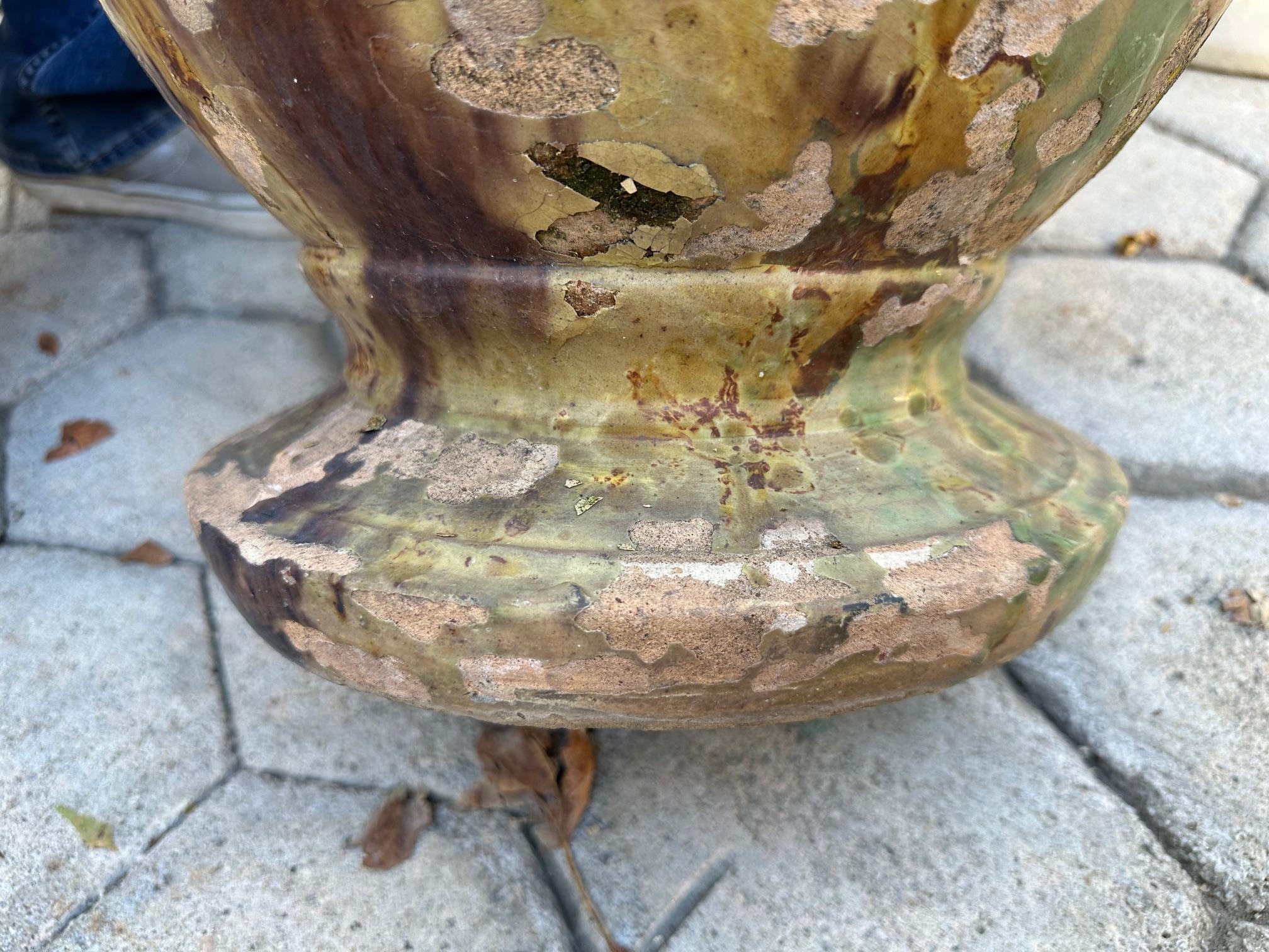 Antike Französisch Terrakotta Pflanzer Anduze Farbe Übertopf jardinière Urne Topf LA CA im Angebot 13