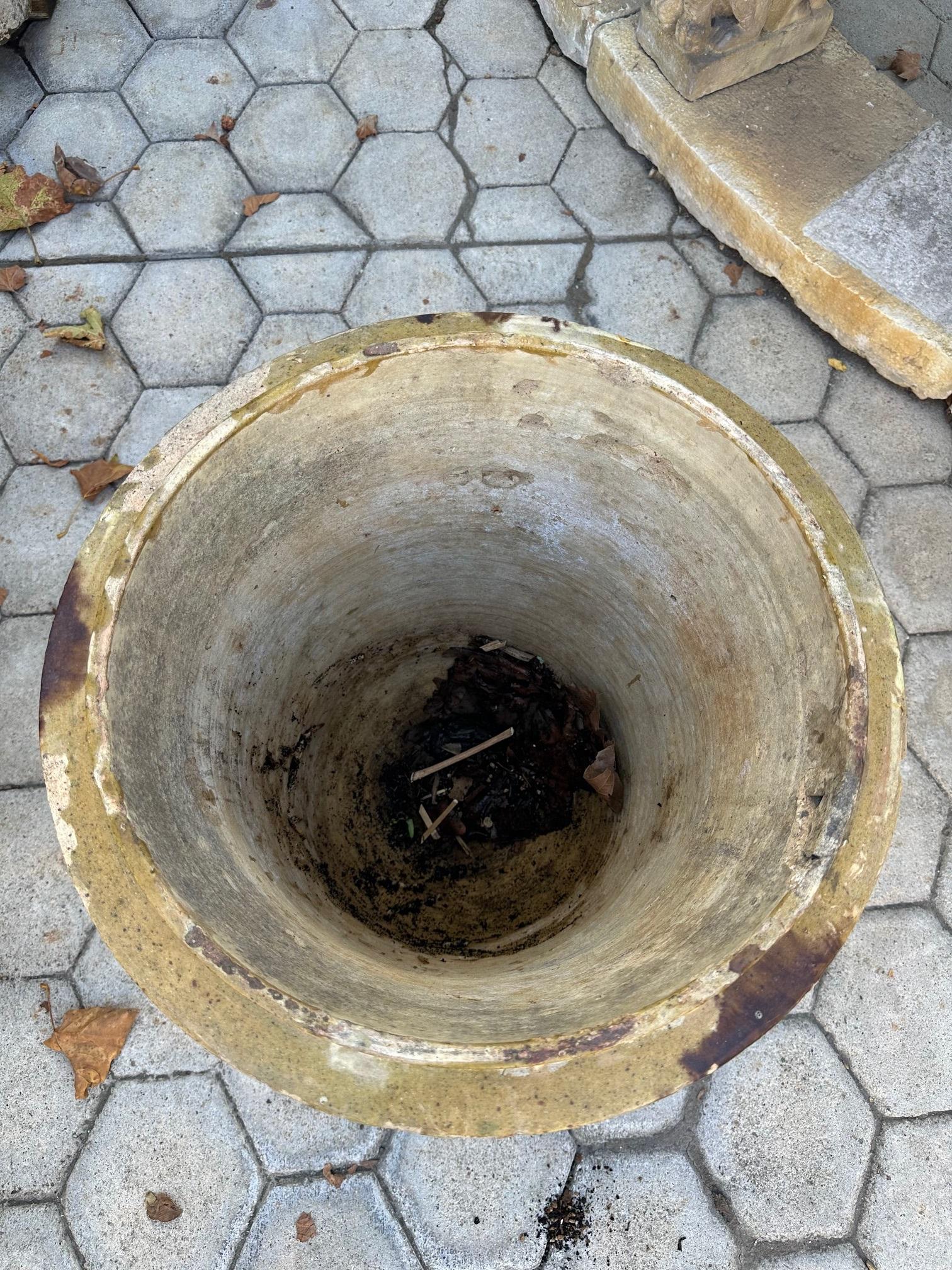 Antike Französisch Terrakotta Pflanzer Anduze Farbe Übertopf jardinière Urne Topf LA CA im Angebot 3