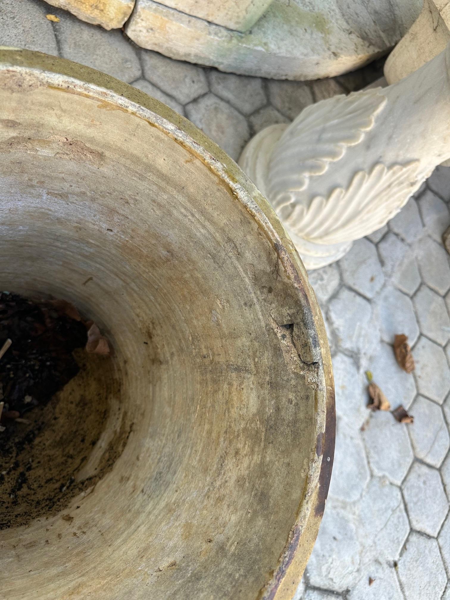 Antike Französisch Terrakotta Pflanzer Anduze Farbe Übertopf jardinière Urne Topf LA CA im Angebot 4