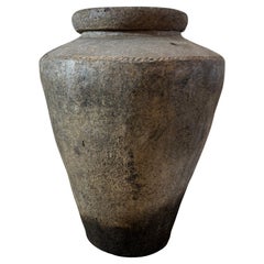 Antique French Terracotta Storage Pot – Rustic Farmhouse Vessel