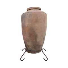 Antique French Terracotta Water Jar Vessel