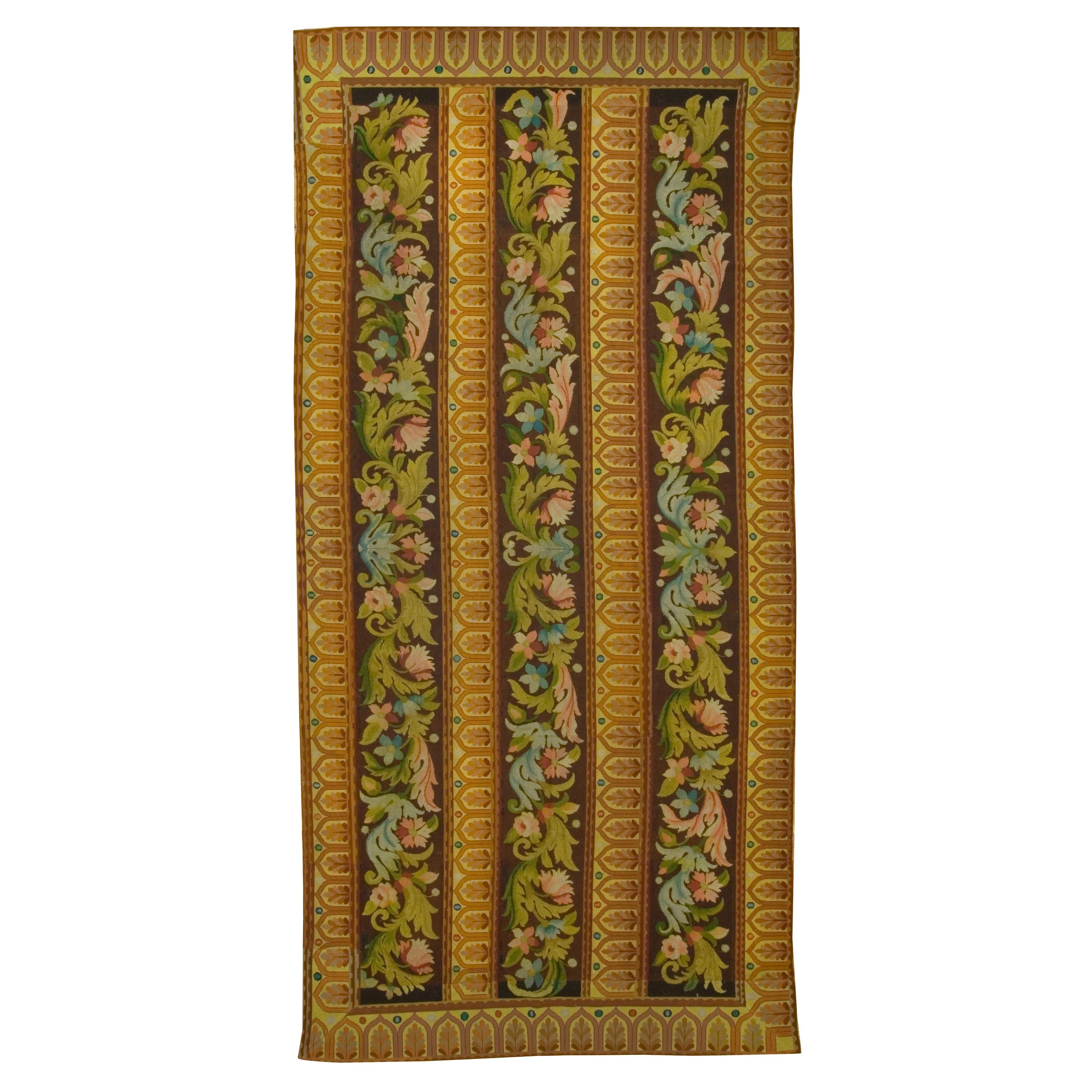 Antique French Needlepoint, Textile circa 1880 For Sale at 1stdibs