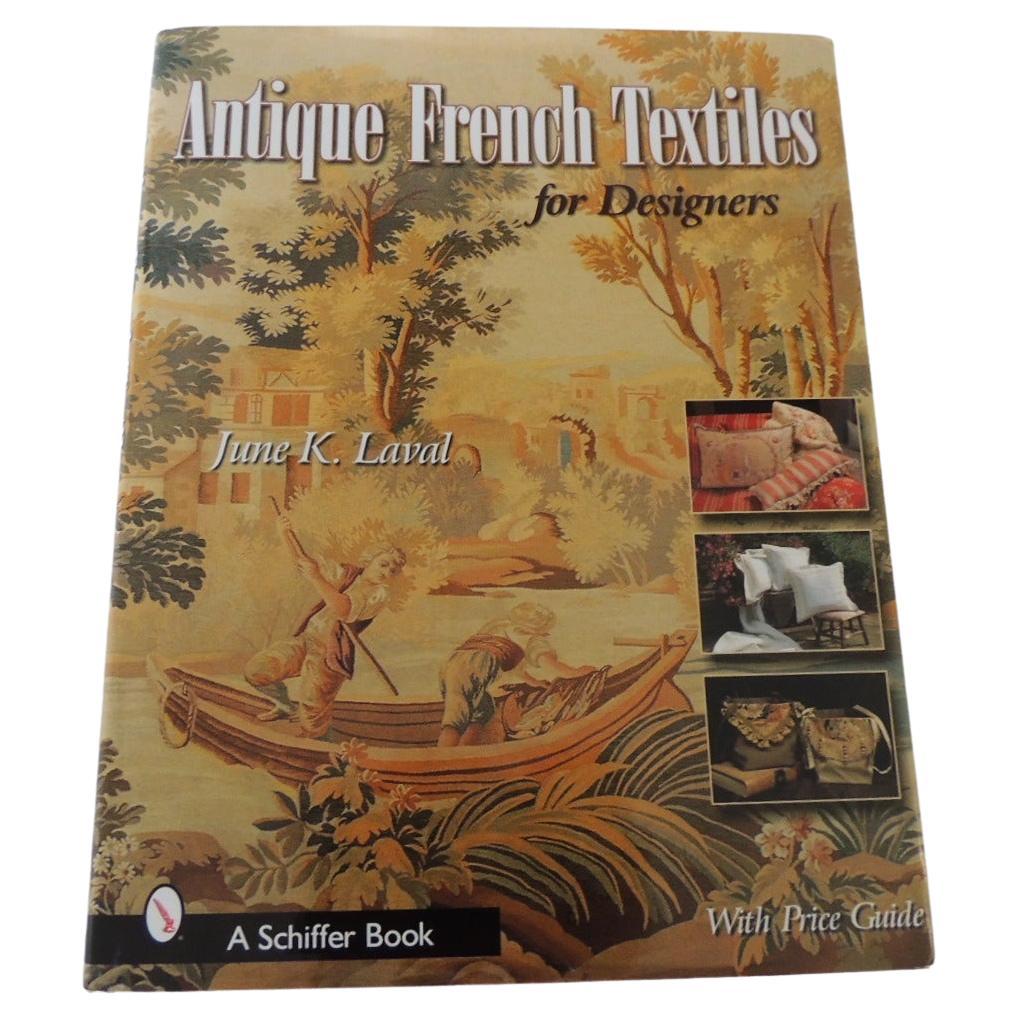 Antique French Textiles for Designers Hardcover Book For Sale