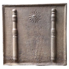 Antique French 
The Sun
 Fireback / Backsplash, 18th Century