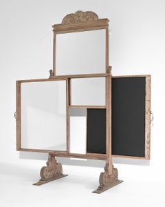 Antique French Three-Paneled Floor Mirror