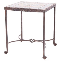 Tile Top Iron Stand or Table