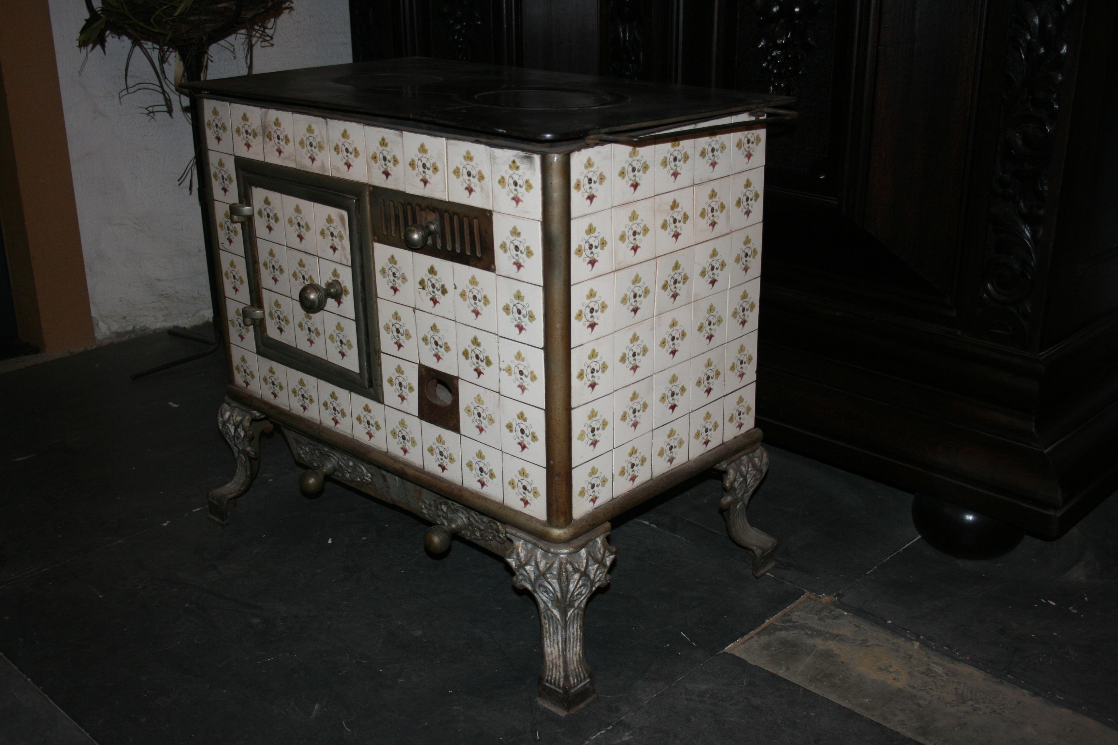 antique french stove