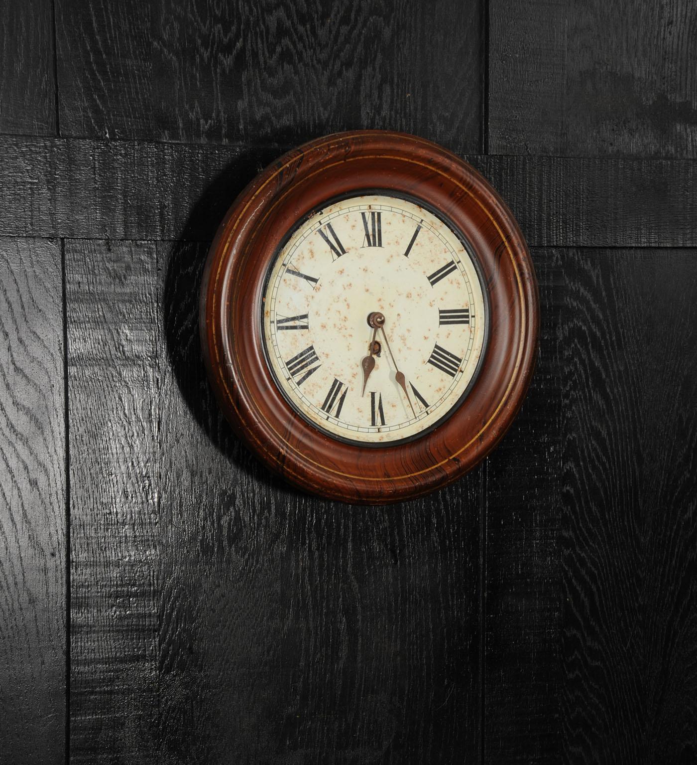 Antique French TOLE Clock Dial Face by Japy Freres, Industrial, Fully Working For Sale 3