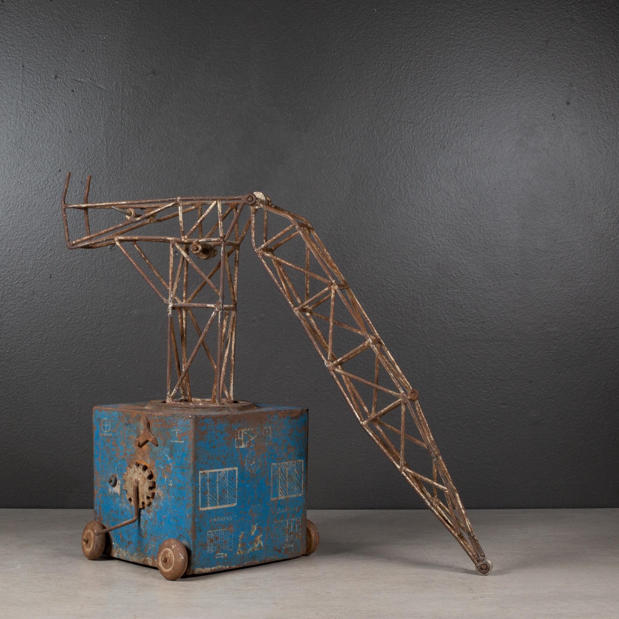 20th Century Antique French Toy Crane, c.1930