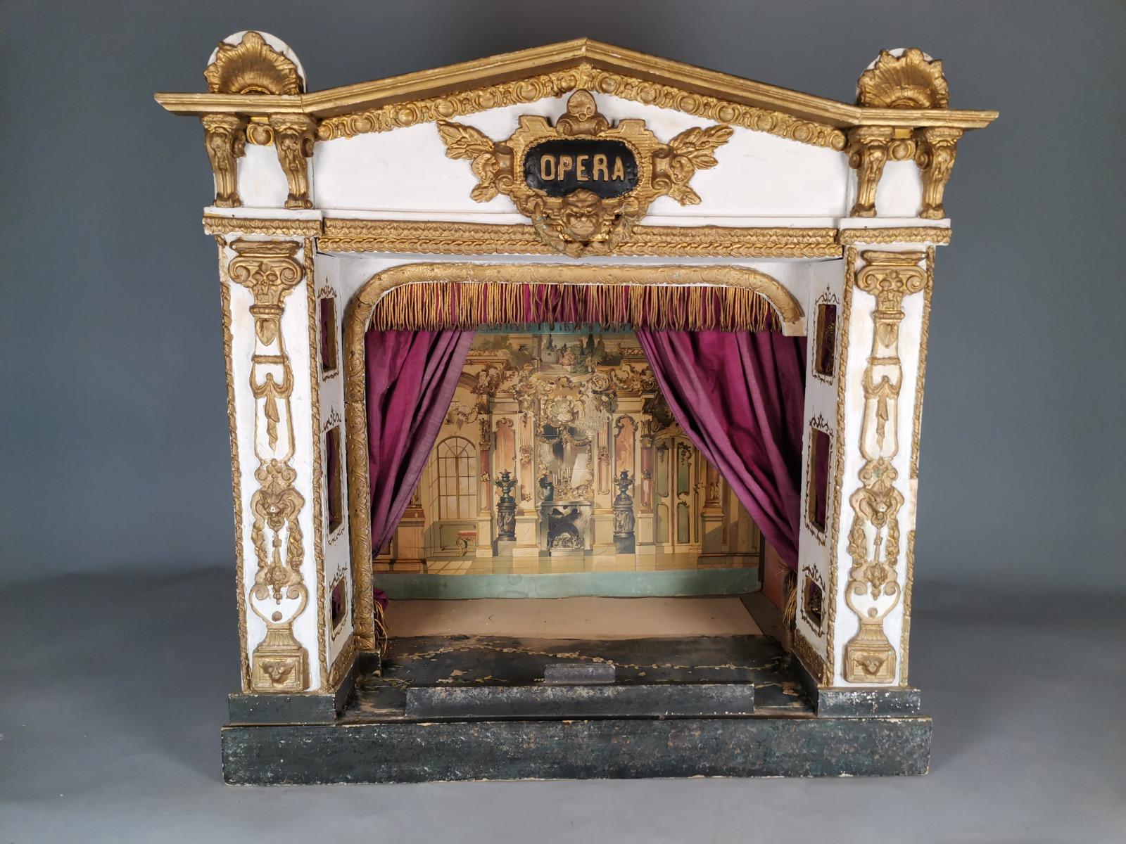 ANTIQUE FRENCH TOY  THEATER  19th CENTURY 2