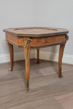 Antique French Transitional Breccia Marble Guéridon