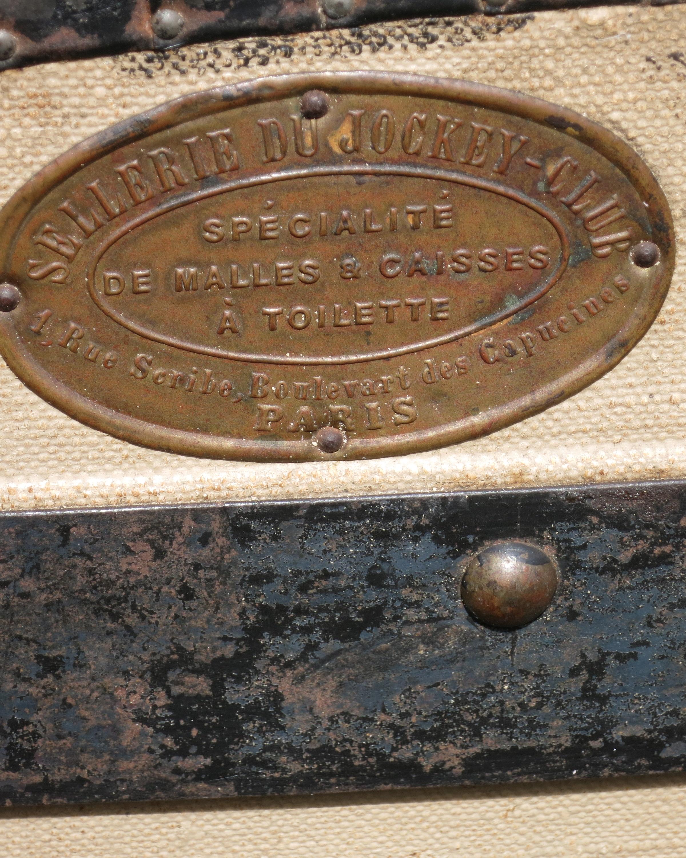 Antique French Travel Trunk For Sale 5