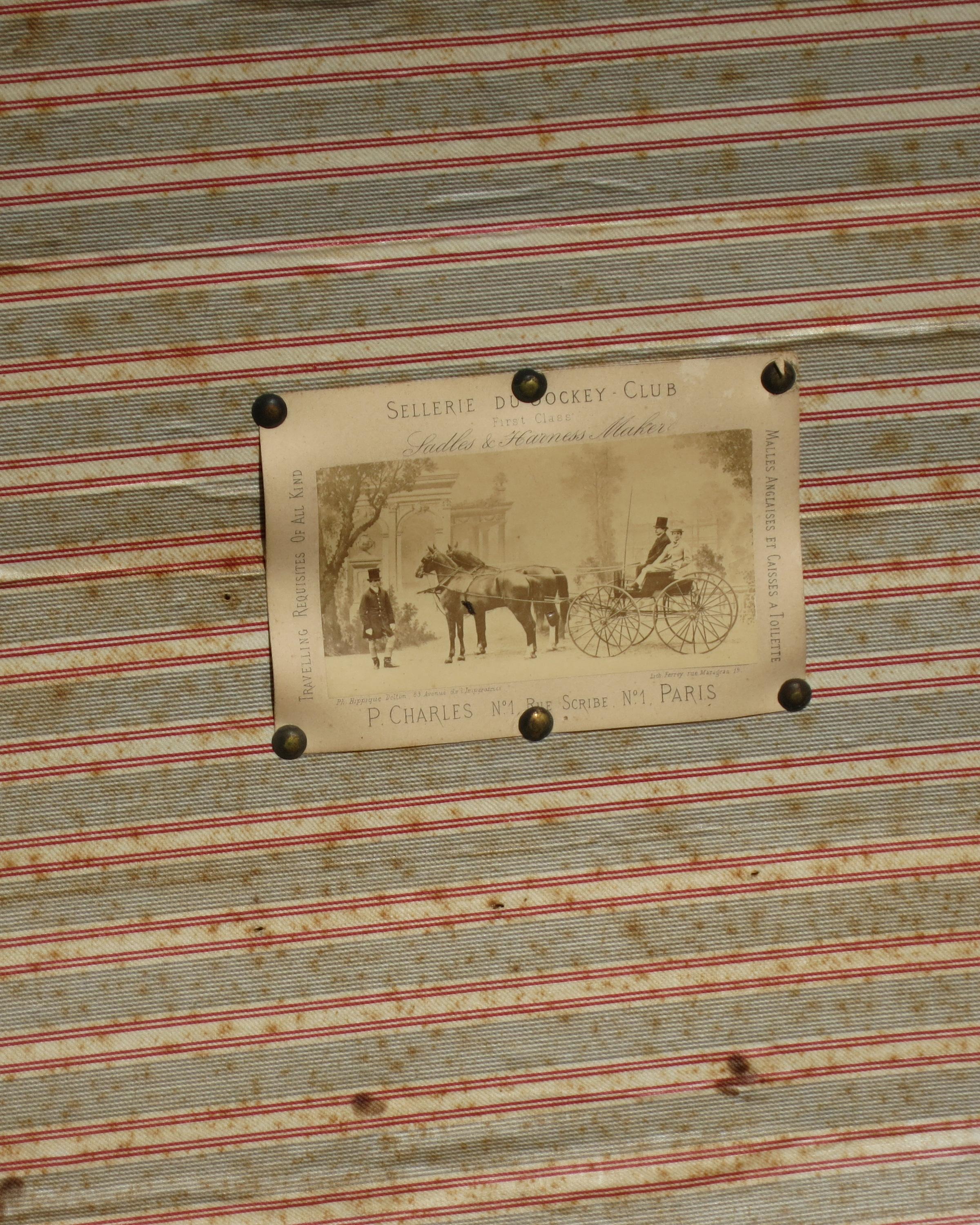 Antique French Travel Trunk In Good Condition For Sale In Newtown, CT