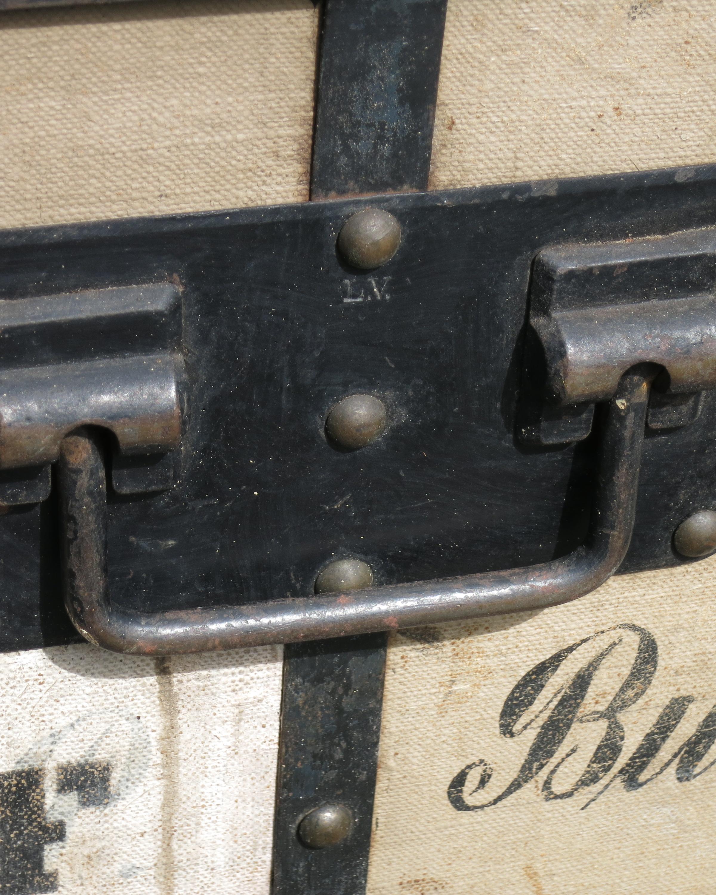 Antique French Travel Trunk For Sale 1