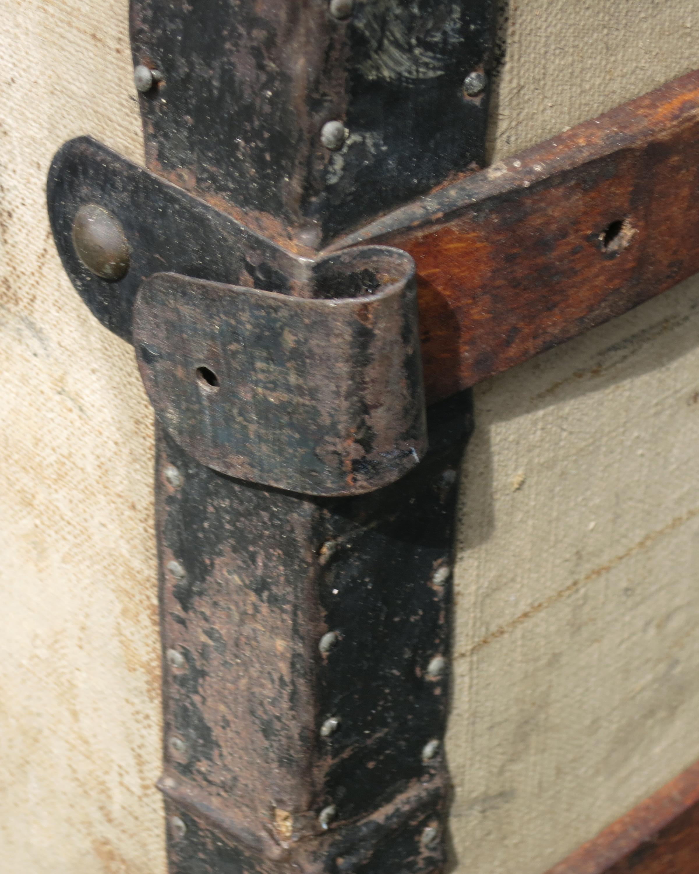 Antique French Travel Trunk For Sale 2