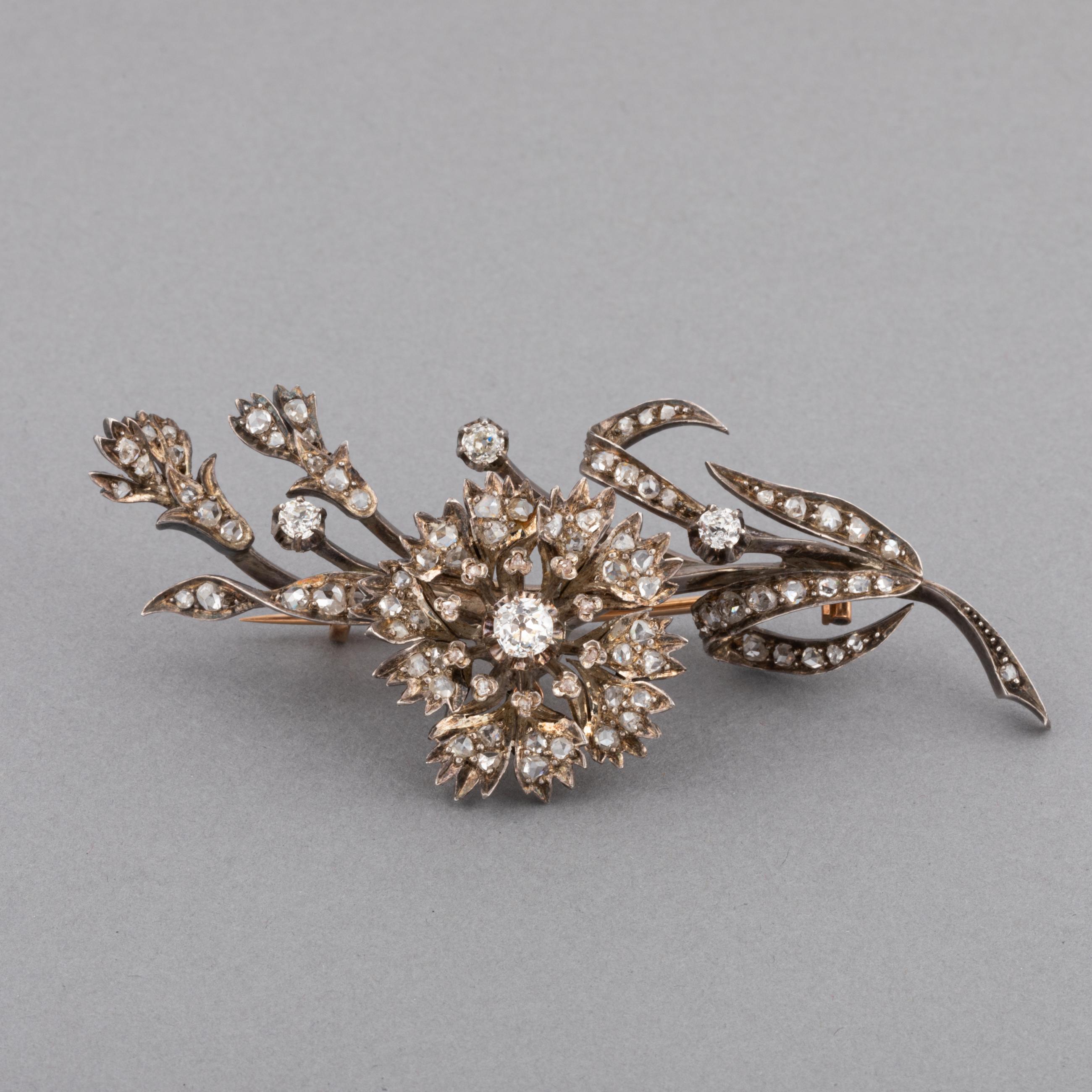 Antique French Trembleuse Brooch For Sale 2