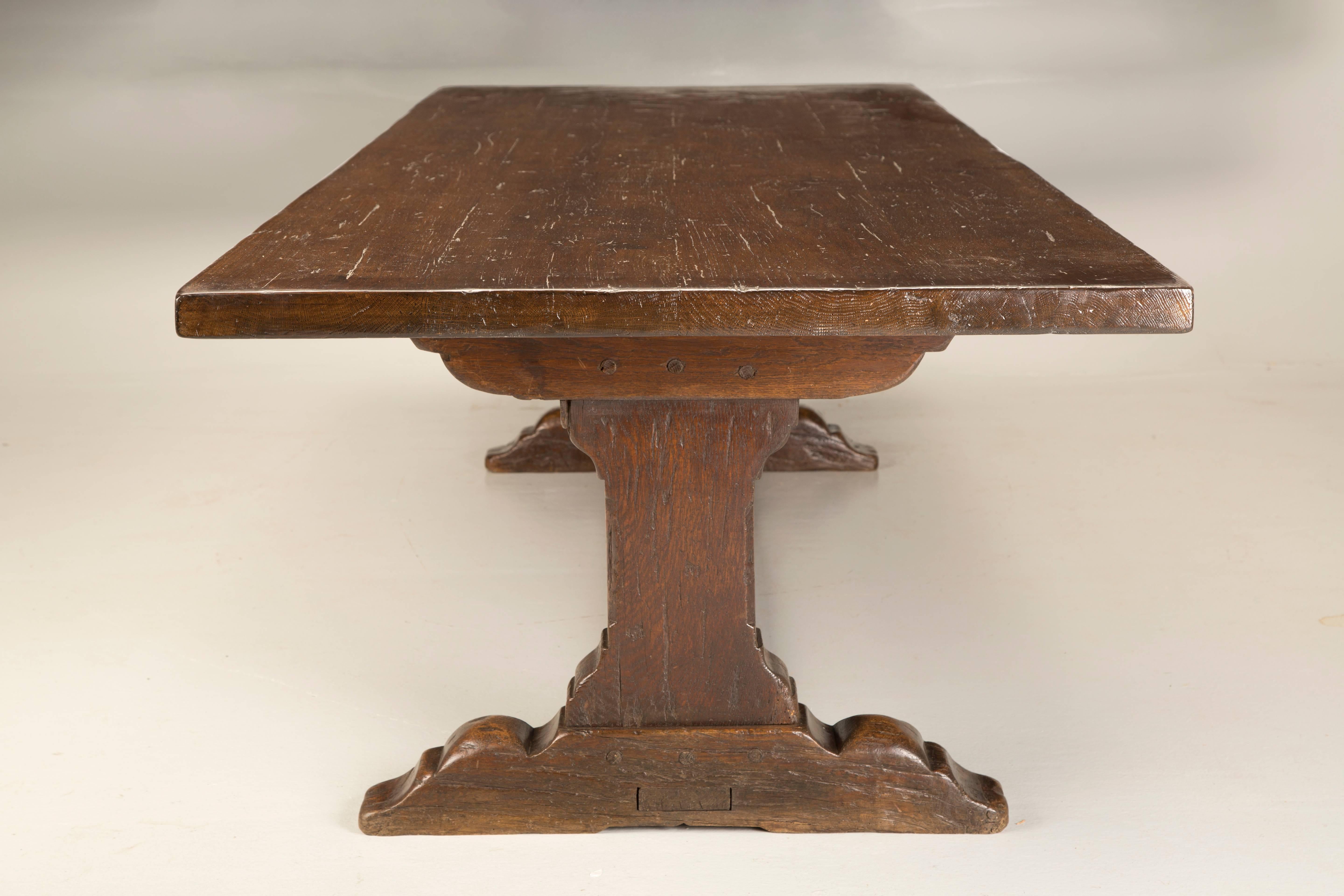 Antique French Trestle Dining Table, circa 1800s 1