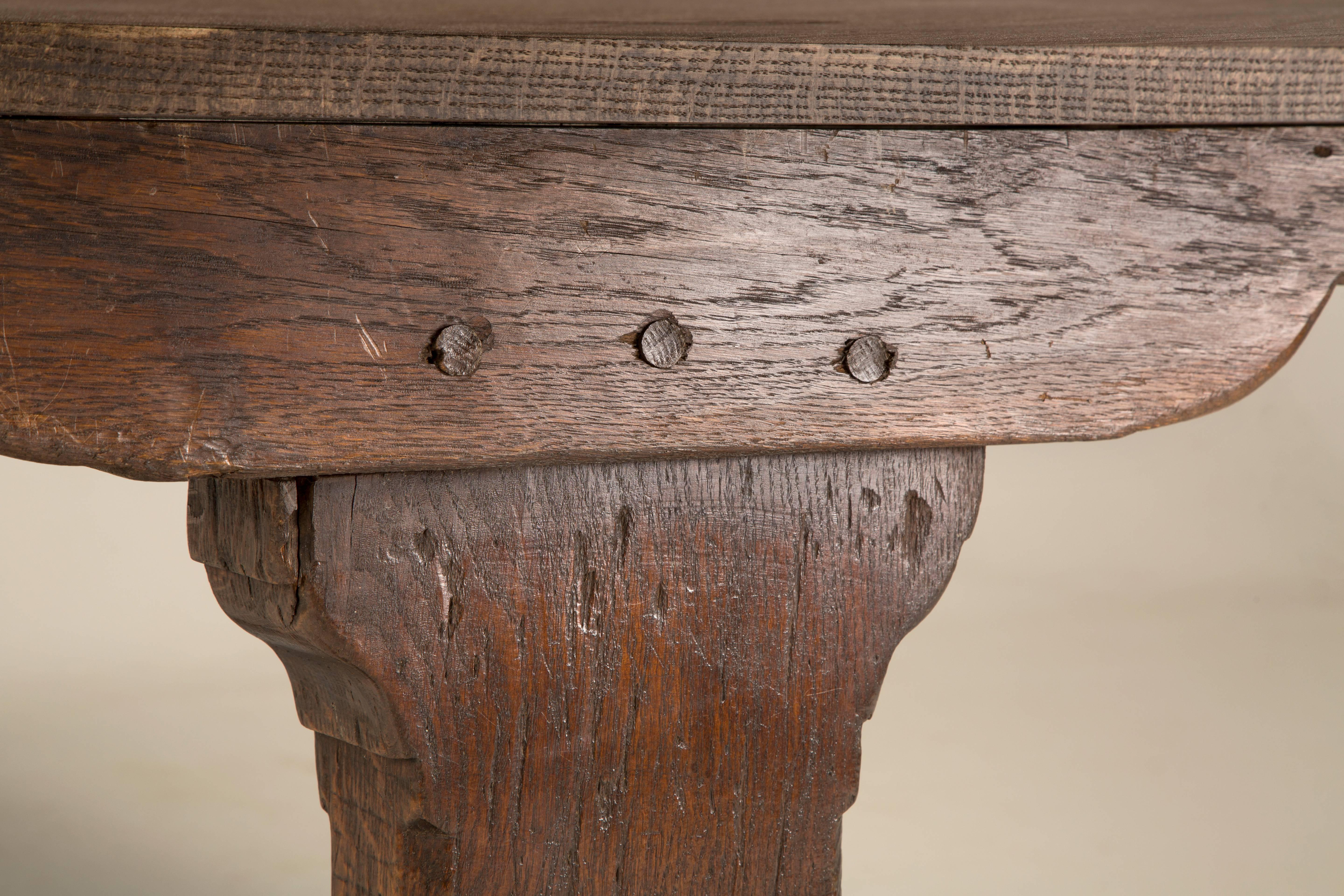 Antique French Trestle Dining Table, circa 1800s 2