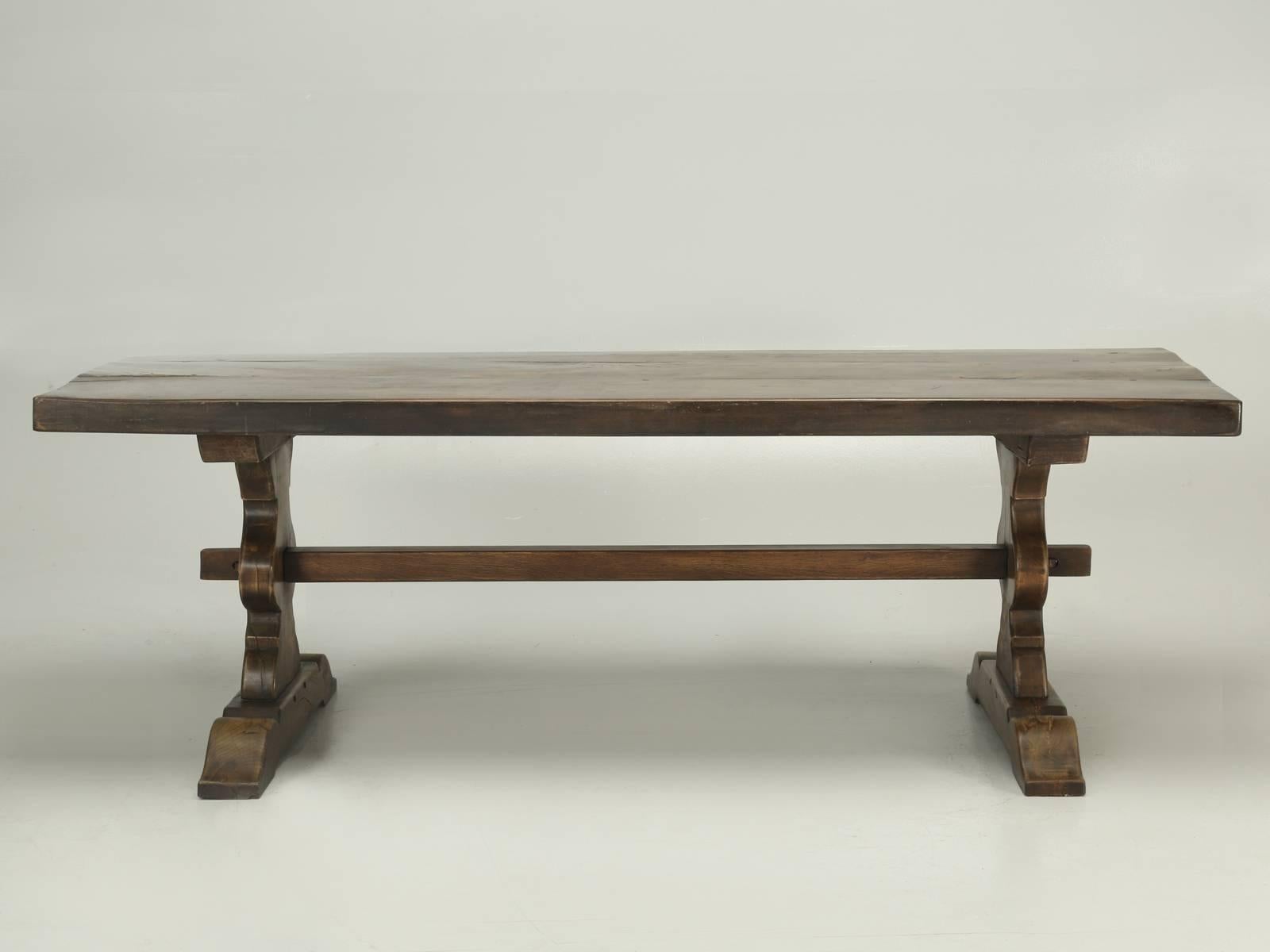 Early 20th Century Antique French Trestle Dining Table, circa 1900