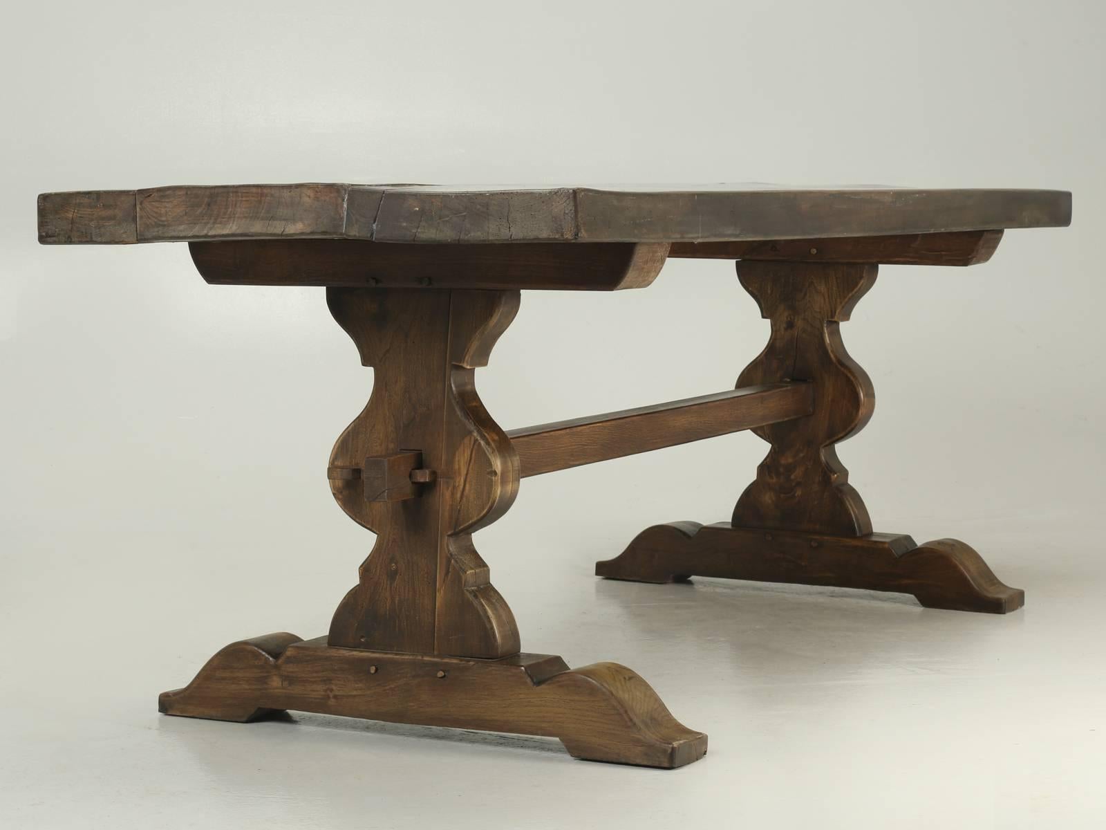 Antique French Trestle Dining Table, circa 1900 1