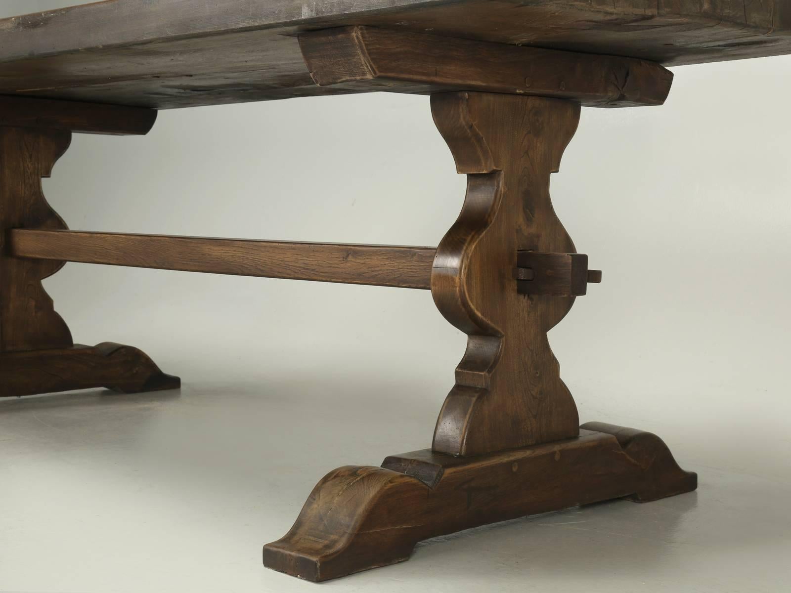 Antique French Trestle Dining Table, circa 1900 2