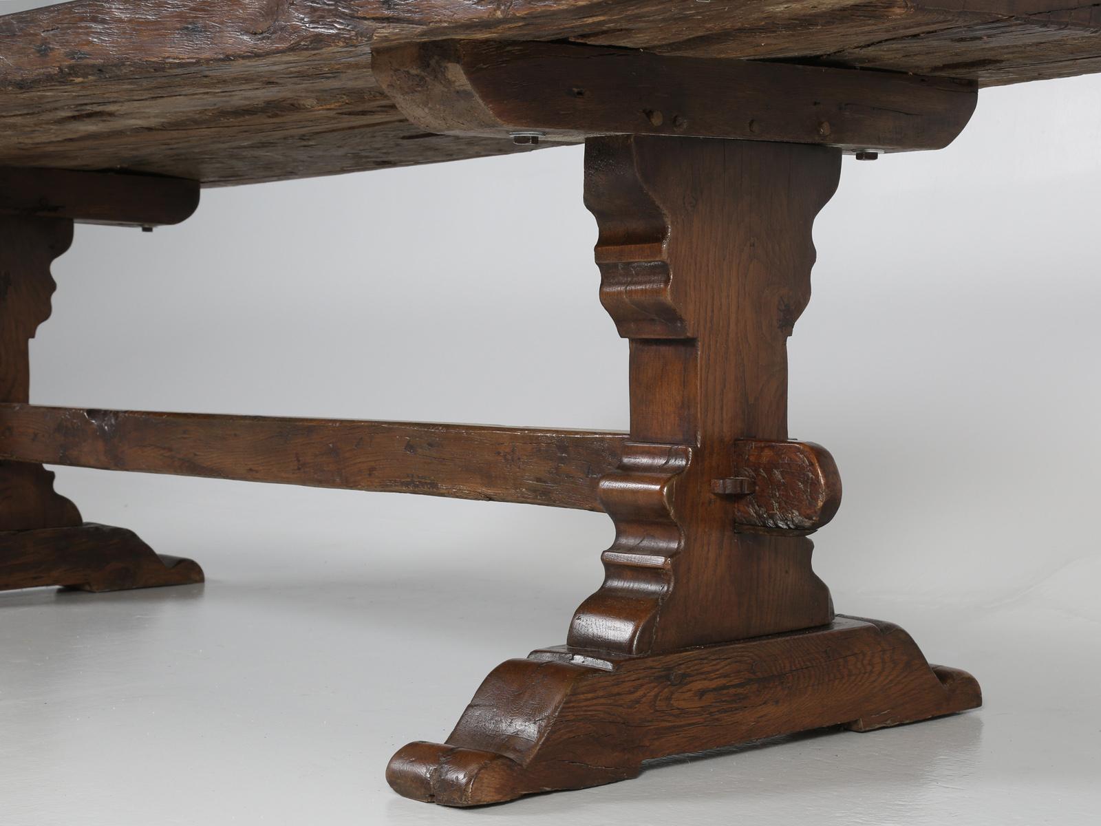 Antique French Trestle Dining Table, circa 1800 2