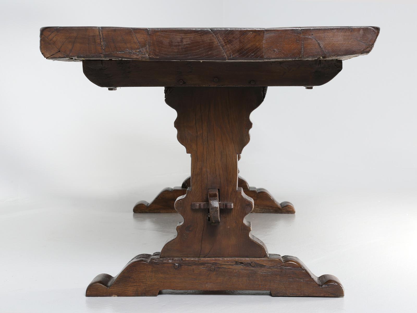 Antique French Trestle Dining Table, circa 1800 7