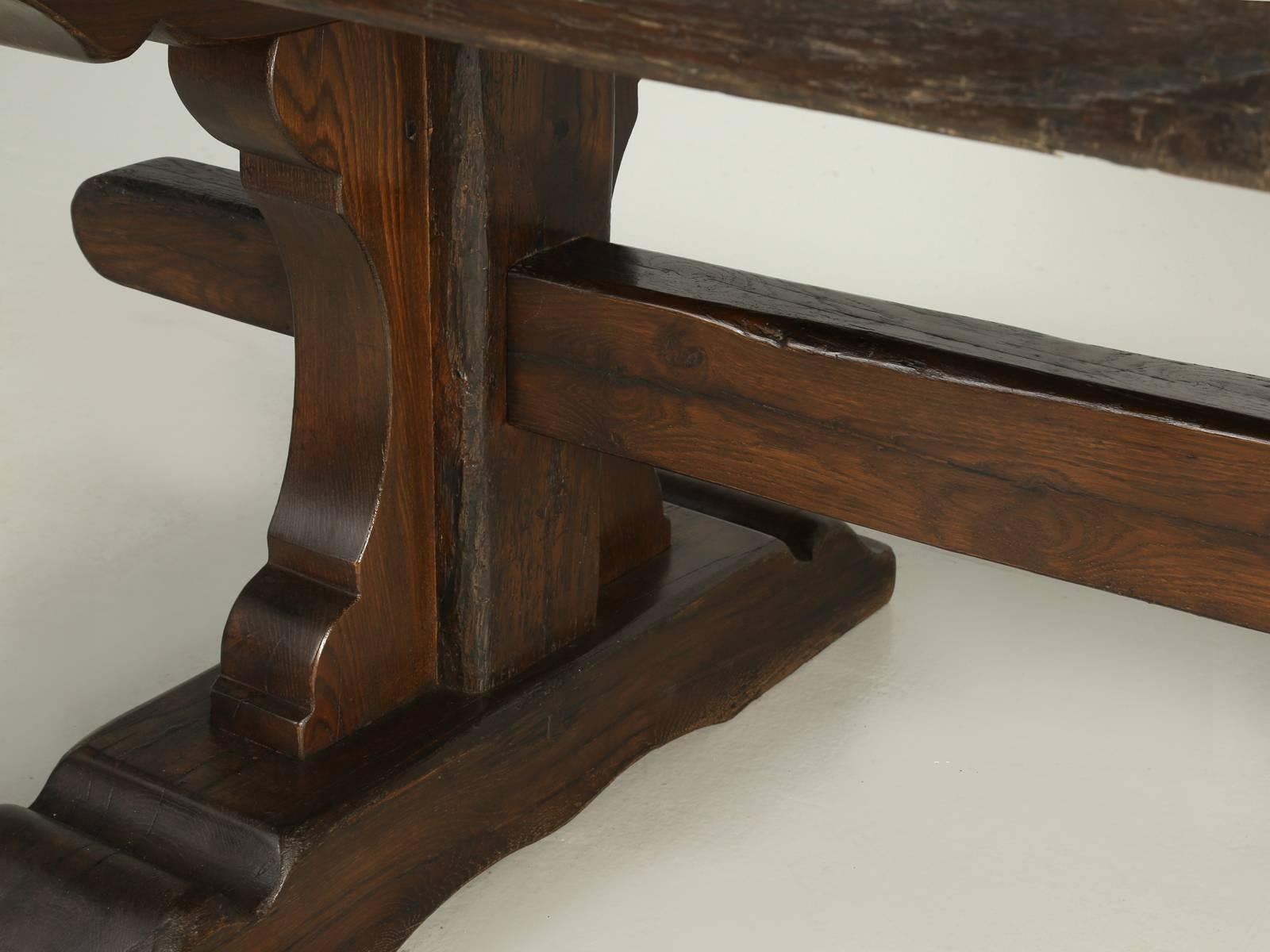 Late 19th Century Antique French Trestle Dining Table, circa 1800s