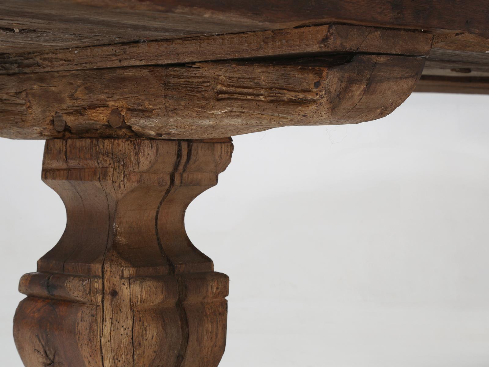 Antique French Trestle Table, circa 300 Years Old 2