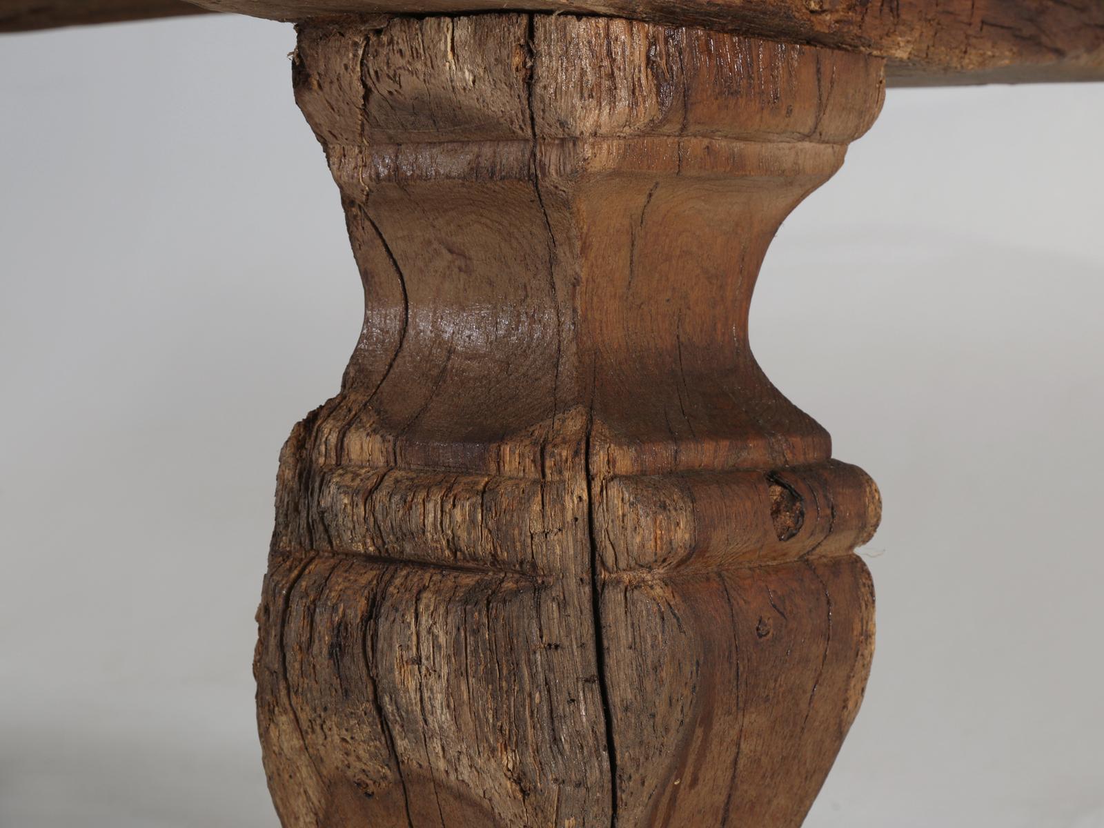 Antique French Trestle Table, circa 300 Years Old 4