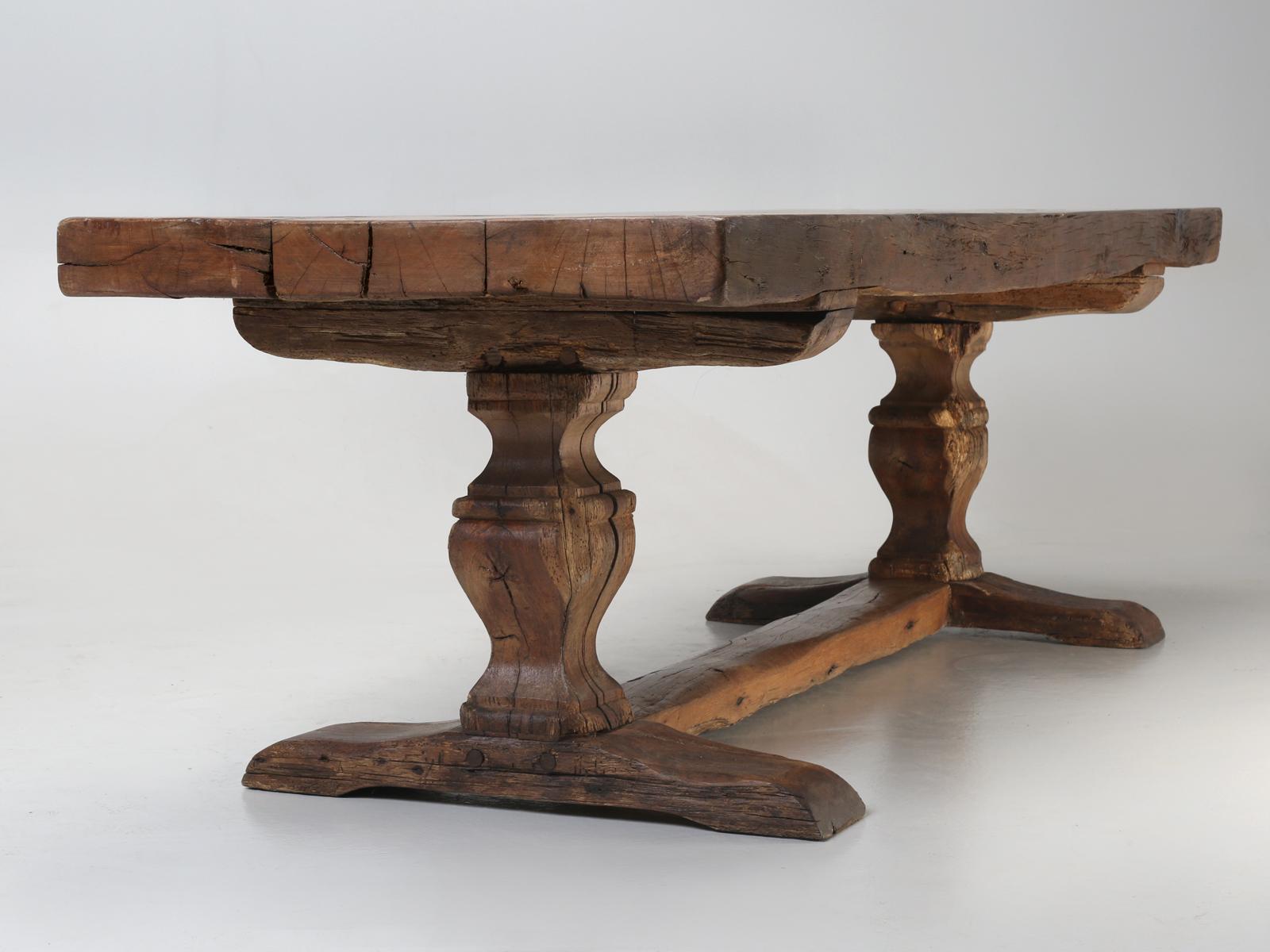 Antique French Trestle Table, circa 300 Years Old 6