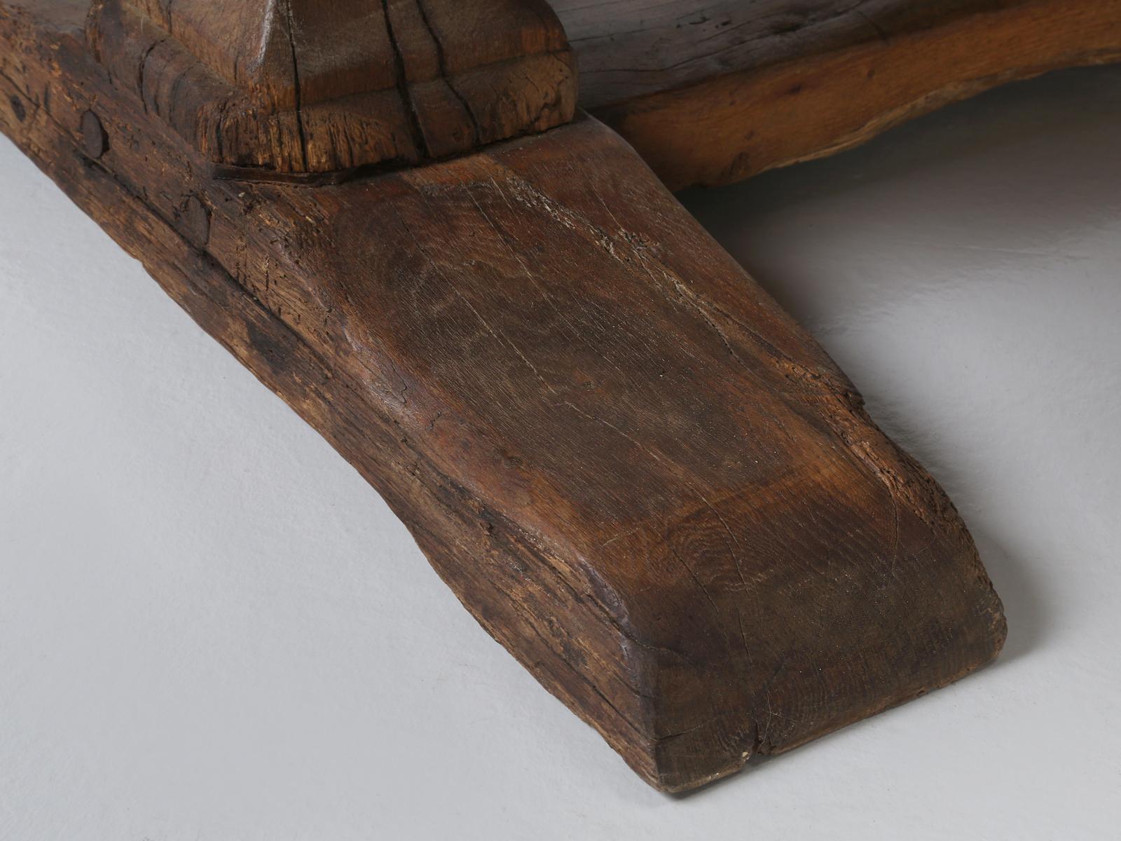 Antique French Trestle Table, circa 300 Years Old 10