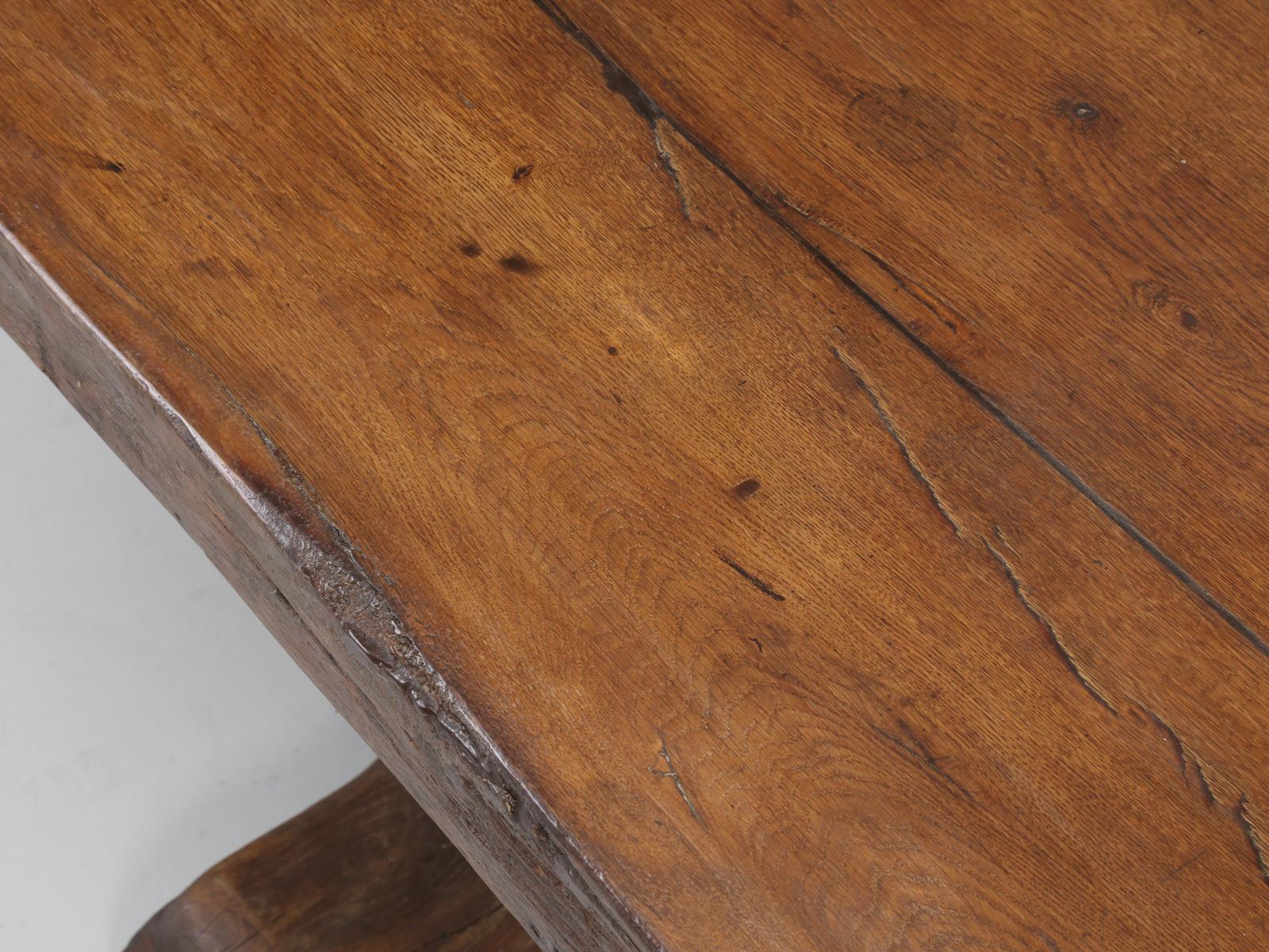 old trestle table