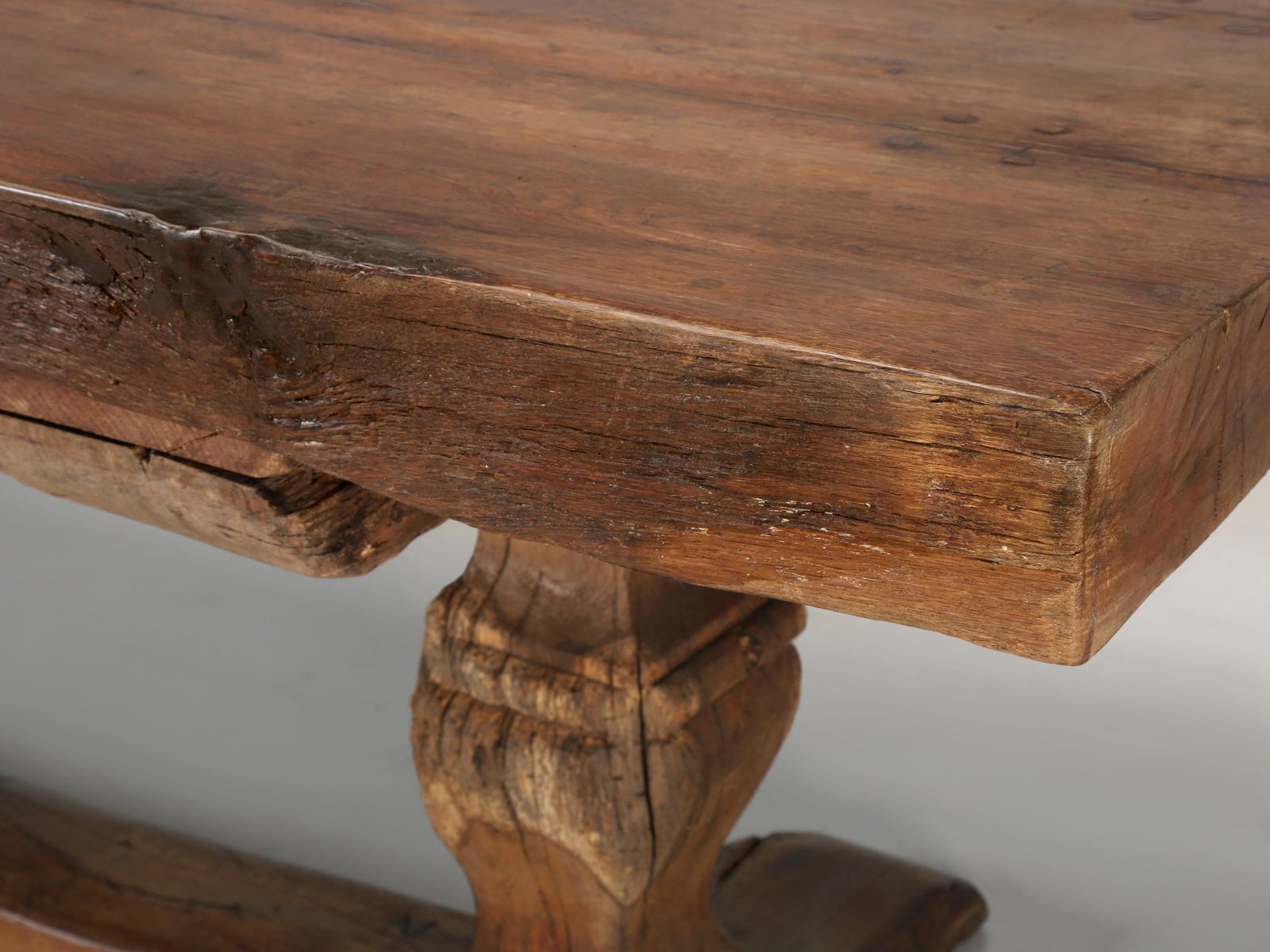 Mid-18th Century Antique French Trestle Table, circa 300 Years Old