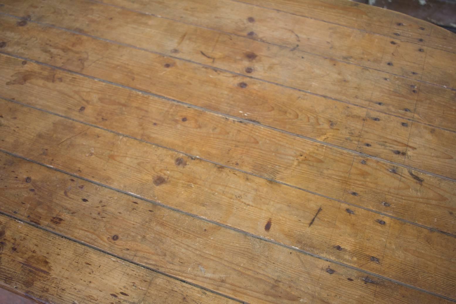 19th Century Antique French Trestle Table