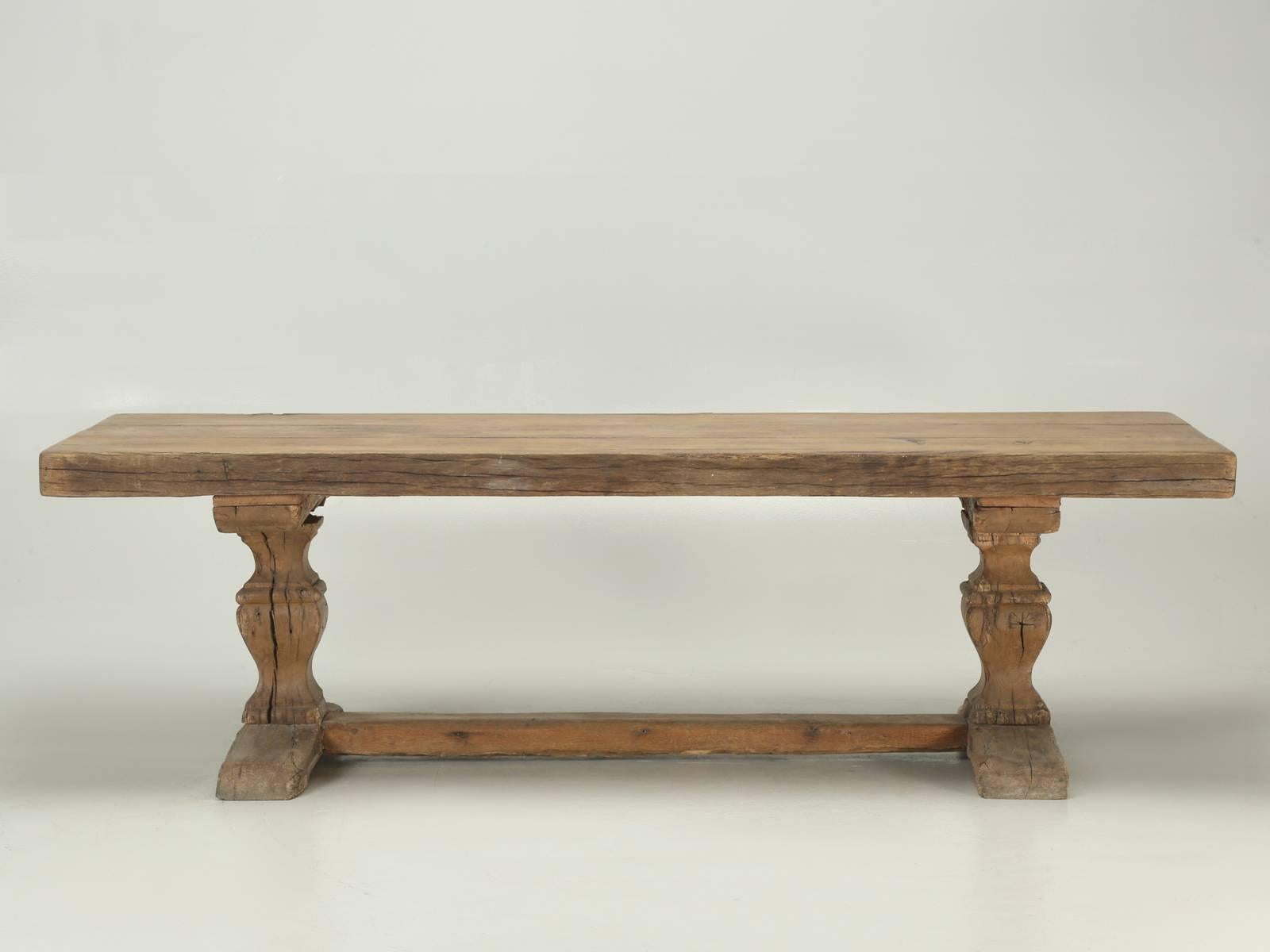 Mid-18th Century Antique French Trestle Table, circa 300 Years Old