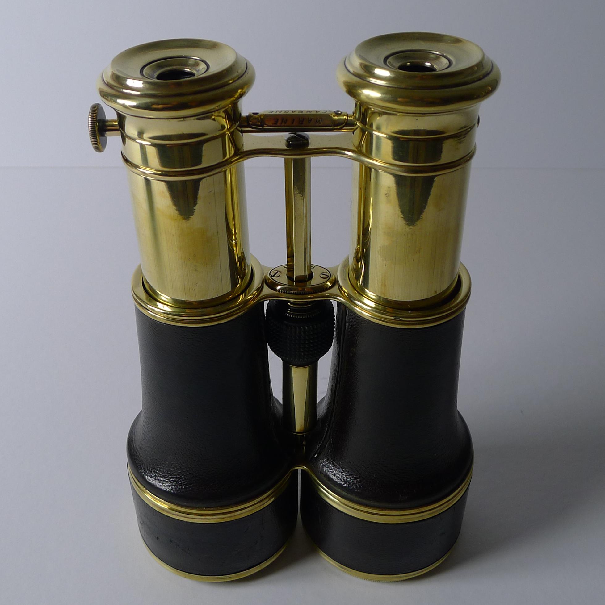 Antique French Triple Optic Binoculars - Marine / Theatre / Field Dated1890 For Sale 6